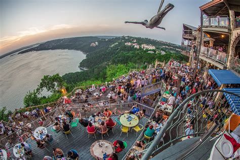 Oasis lake travis. The OASIS On Lake Travis is a restaurant that provides a weekend venue for live music and entertainment. Located 450 feet above Lake Travis in Texas, the OASIS restaurant offers limited-service dining and views of the Texas hill country sunset. It has more than 40 outdoor decks and has the capacity to host as many as 2,000 persons on site. 