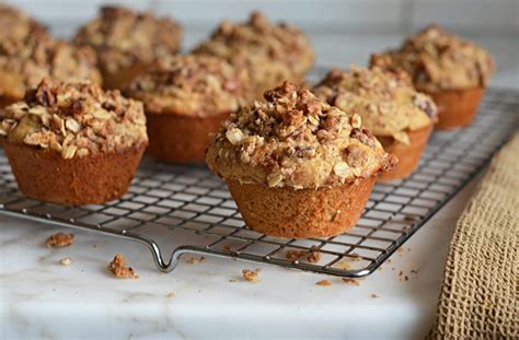 Oat Muffins with Pecan Streusel Topping - Once Upon a Chef