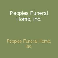 Ob funeral home.  View Recent Obituaries for Peoples Funeral Home, Inc.  ...