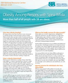 Obesity Among Persons with Spina Bifida