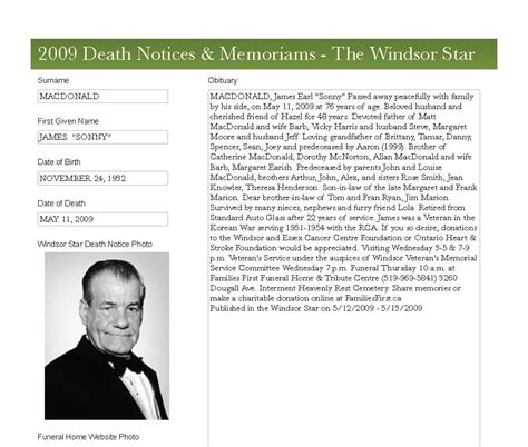 Obituaries for windsor ca.  Oct 22, 2008 · Raymond Windsor Obituary Raym...