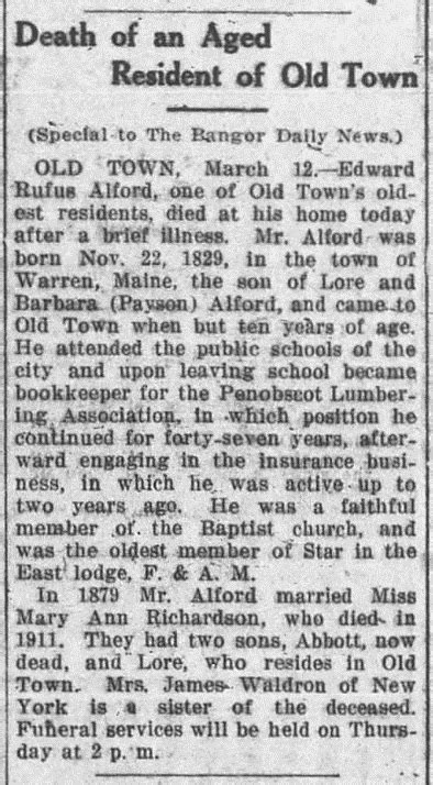 Obituaries in maine. .  ...