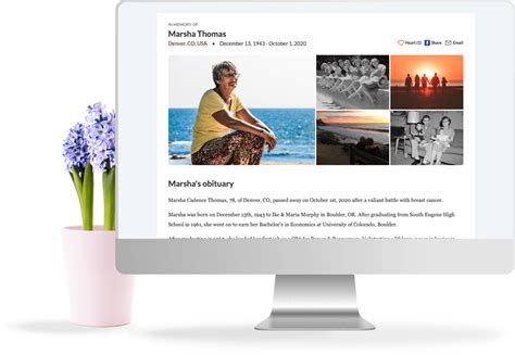 Obituaries website.  Join us in honoring those who have passed.  The expe...