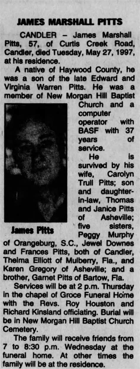 Obituary for JOHN J. PITTS (Aged 57) - Newspapers.com