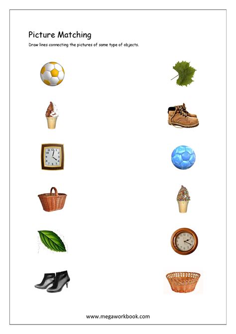 Object Matching Worksheets