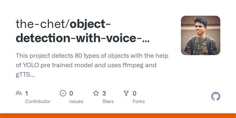 Object detection with voice feedback github. and Object objects! stringify({}...
