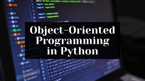 Object oriented programming python. Object-Oriented Programming in Python. Object-Oriented Programming is a way of computer programming using the idea of “ objects “ to represents data and methods. It is also, an approach used ... 