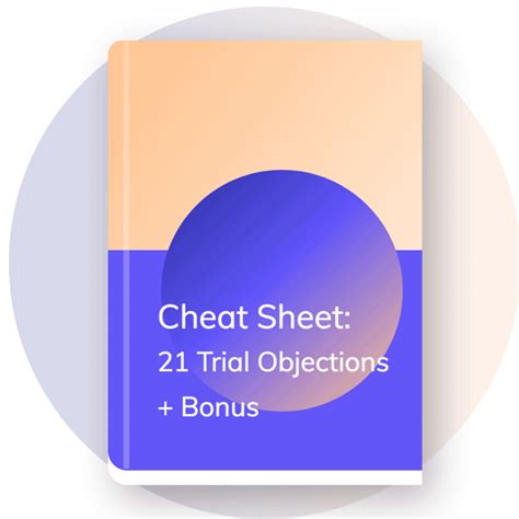Objections Cheat Sheet Law Venture