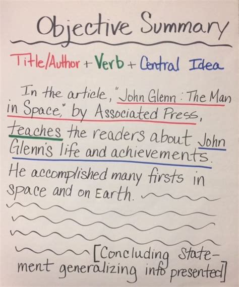 Objective Summary Examples, Format, Pdf Examples