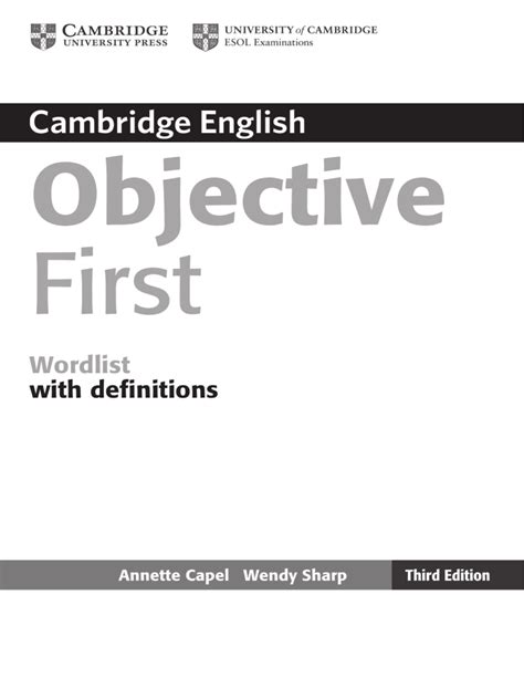 Objective fce vk.  G:m English Vocabulary Profile Objective First has been in...