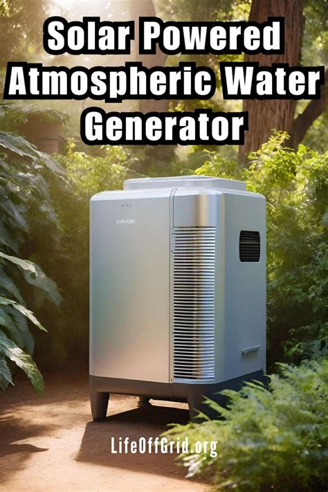 Objective of atmospheric water generator. .  ...