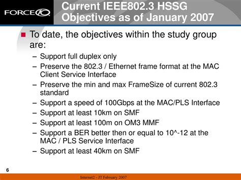 Objectives for HSSG - IEEE 802