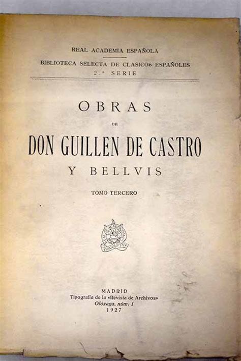 Obras de don guillen de castro y bellvis. - Experimentelle untersuchung des dynamischen verhaltens von fadenbremsen.