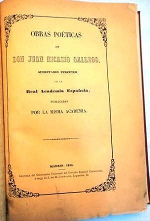 Obras poéticas de don juan nicasio gallego. - Student solutions manual for masterton hurley neth s chemistry principles.