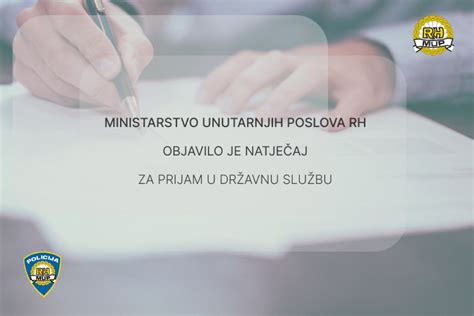 Obrasci za zapošljavanje Ministarstva unutarnjih poslova