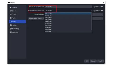 Obs 4k recording settings.  These parameters listed below play a significant role in tailorin...