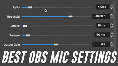 Obs mic settings. Adding a noise suppression audio filter in your mic is simple in OBS Studio, and in this tutorial I show you the best settings and two options.👨💻Schedule o... 