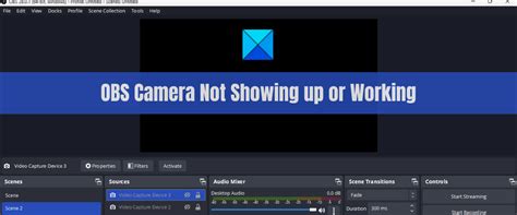 Obs virtual camera not working windows.  However, in Windows and other applicat...
