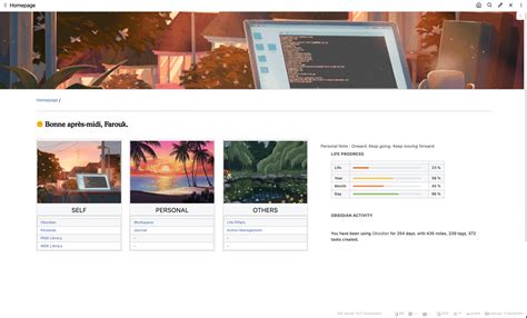 Obsidian Homepage Template