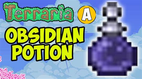 Obsidian potion terraria. Obsidian is a block created whenever water touches lava. When this occurs, the lava or water (whichever is below the other material) becomes Obsidian. It can only be mined with a Nightmare Pickaxe/Deathbringer Pickaxe or better. However, if the player creates obsidian directly on their spawn point (not a bed) and then teleports back there, the … 