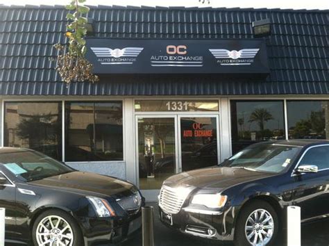 Oc auto exchange. OC Auto Exchange Call: (714) 888-5251. Enter your search term. My Account My Account. Inventory; Finance . Get Approved; Quick Qualify - No SSN; Sell; Contact Us; About . About … 