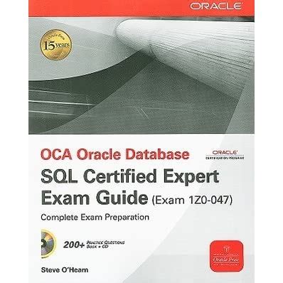 Oca oracle database sql expert exam guide 1z0 047. - Elements of chemical reaction solutions manual.