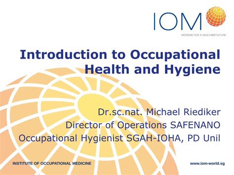 Occupational Hygiene An Introductory Text