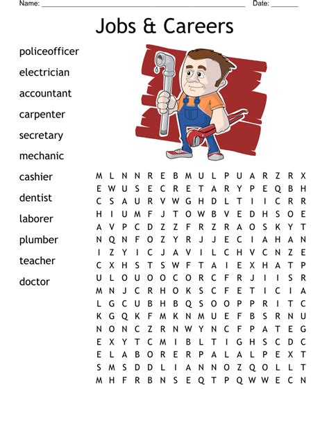 Occupations Word Search WordMint