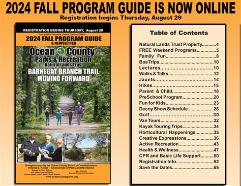 Ocean County Fall Program Guide