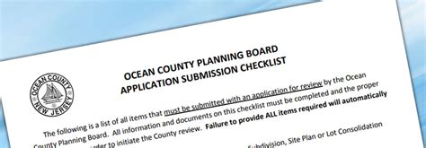Ocean county board. .  Subdivision approval is required for those subdivisions that affe...