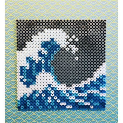Ocean cross stitch. Easy perler beads ideas, Hama beads design, Diy