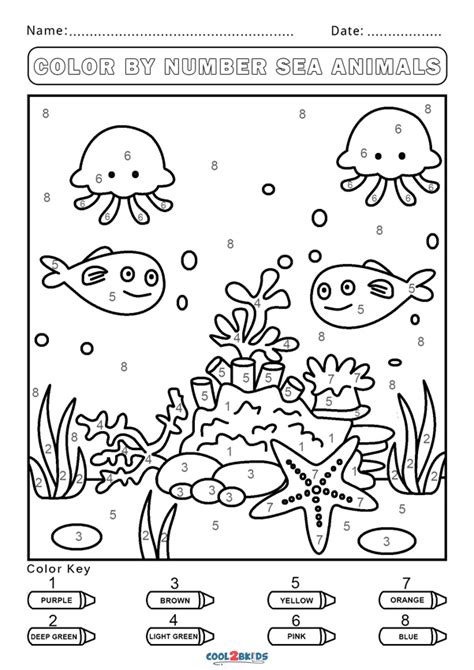 Full Download Ocean Life Color By Number For Kids Ages 812 Sea Animals Coloring Activity Book Color By Number Books By Coloring Press House