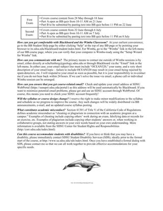 Ocean320 Syllabus