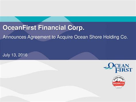 OceanFirst Financial Corp. Announces Merger Agreements With …