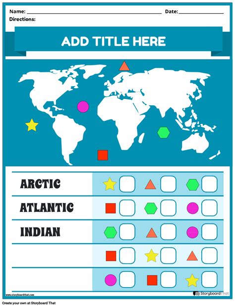 Oceans Printable Worksheet Storyboard von templates