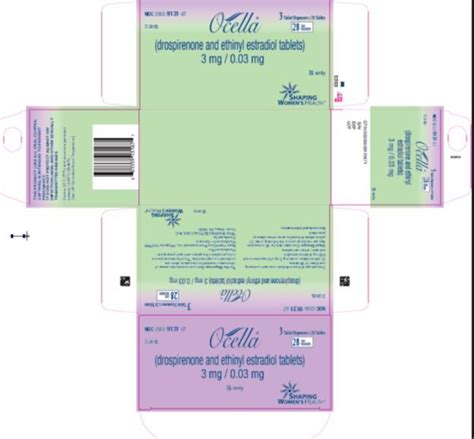 Ocella: Package Insert / Prescribing Information