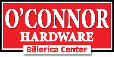 Oconnors hardware. O'CONNOR HARDWARE - BILLERICA, MA Contact Info O'CONNOR HARDWARE Address: 446 BOSTON ROAD BILLERICA, MA 1821 Phone: (978) 663-3520. GET IN TOUCH: We would love to ... 