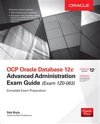 Ocp oracle database 12c advanced administration exam guide exam 1z0 063 3rd edition. - Manual opel astra 1 6 8v.