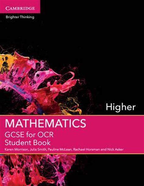 Ocr Gcse Mathematics A Higher Students Book