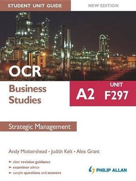 Ocr a2 business studies student unit guide new edition unit f297 strategic management ocr a2 business studies f 297. - Inspección y reparación de contenedores refrigerados.
