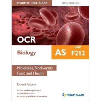 Ocr as biology student unit guide new edition unit f212 molecules biodiversity food and health. - Manuale di riparazione del servizio canon powershot g6.