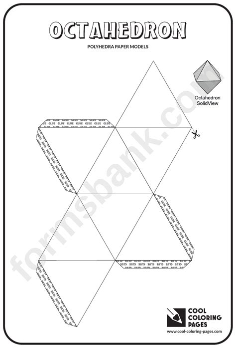 Octahedron Template Printable