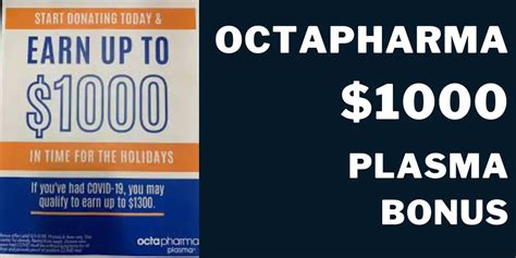 New Octapharma donors can earn up to $200 in th