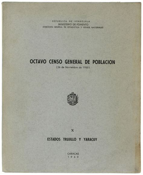 Octavo censo general de población (26 de noviembre de 1950). - New holland 4630 manuale di servizio.