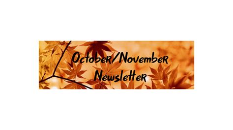 October/November Newsletter Townsend Elementary …