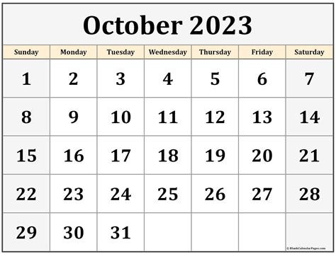 October 2023 Calendars Get Latest Map Update
