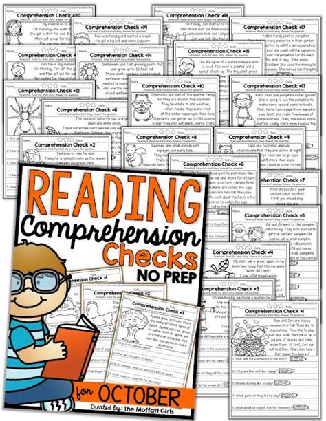 October Fun Filled Learning Resources! Reading comprehension