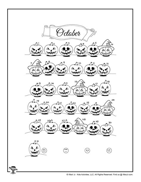 October Mood Tracker Printable