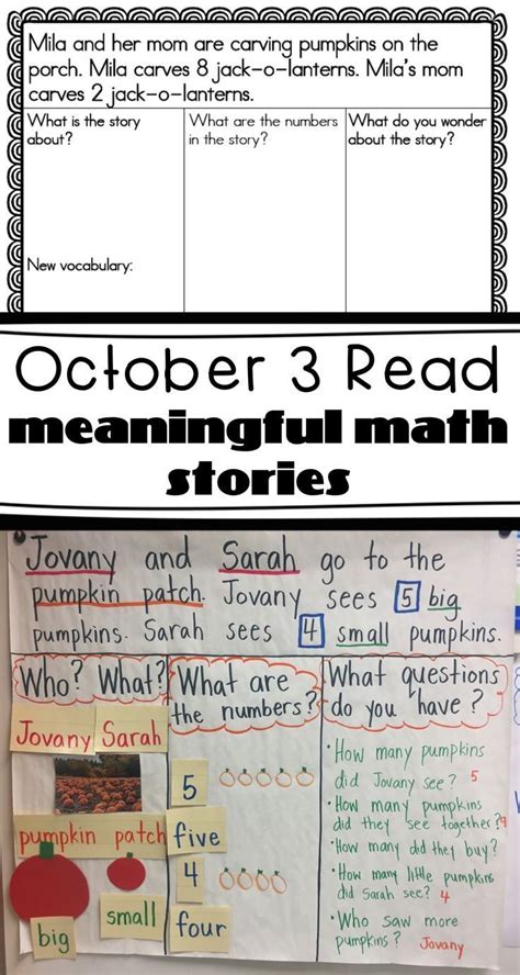 October math word problem stories3 read strategy Math word problems