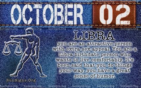 For People born on October 2 the Zodiac sign is Libra. Libras born on October 2nd exhibit an irresistible charisma. They exude an allure that never fails to captivate others, especially those of the opposite gender. Not only are they gifted with a natural magnetism, they also have an innate propensity for learning and self-improvement.. 